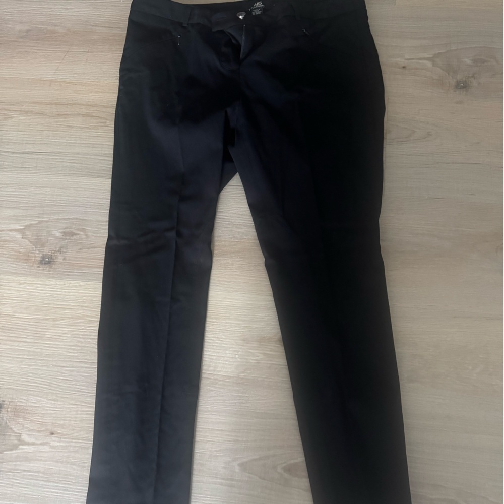 ABS Platinum Sleek Black Trousers